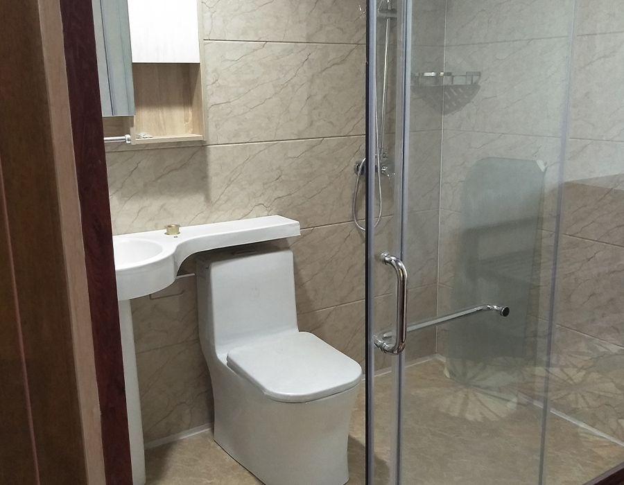 حمام تجميع الزجاج الخارجي للجدار
